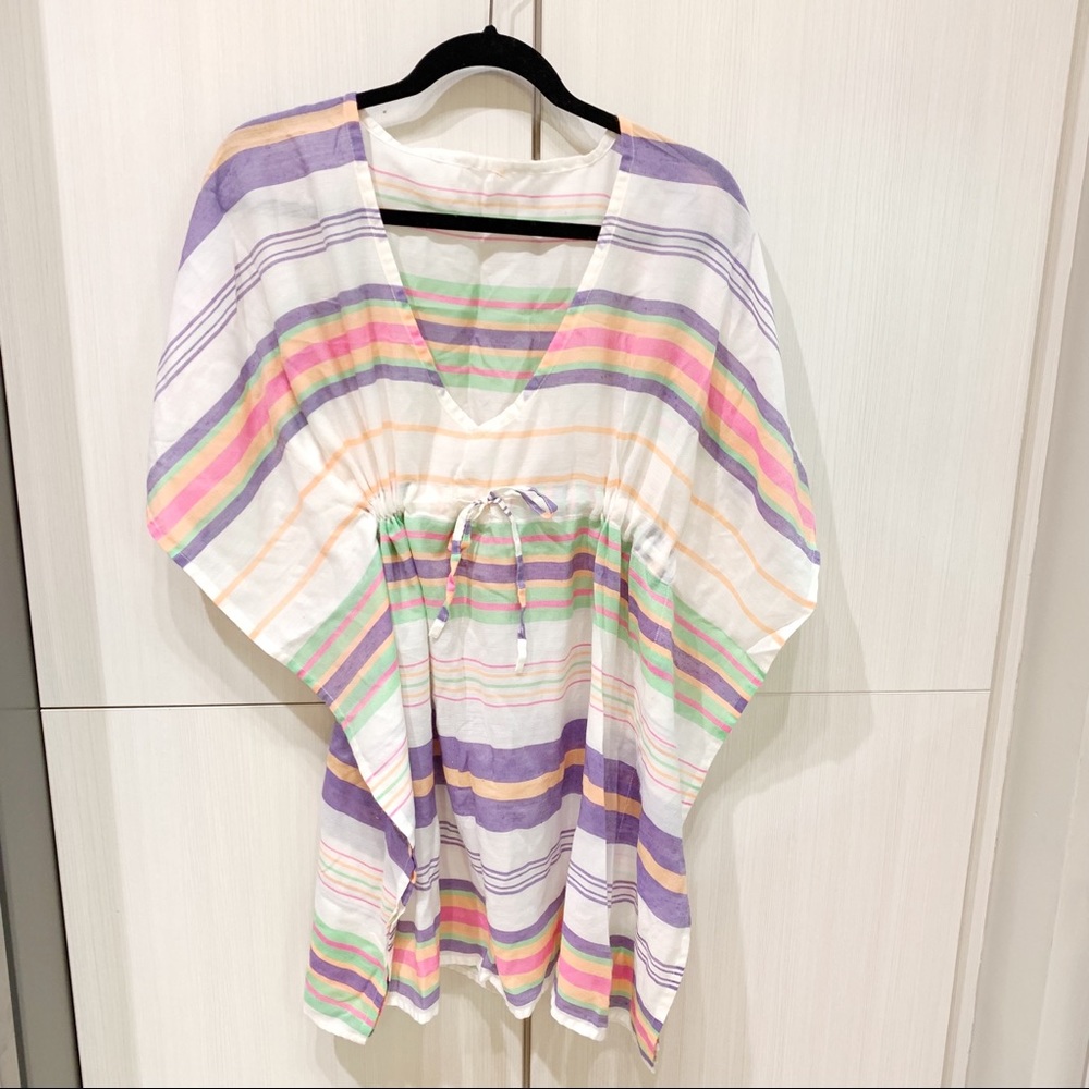 Echo Striped Swim Coverup